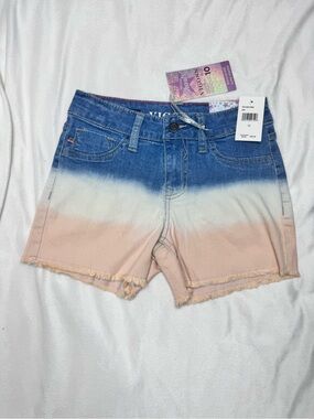 Vigoss Blue to Peach Ombre Denim Girls' Shorts